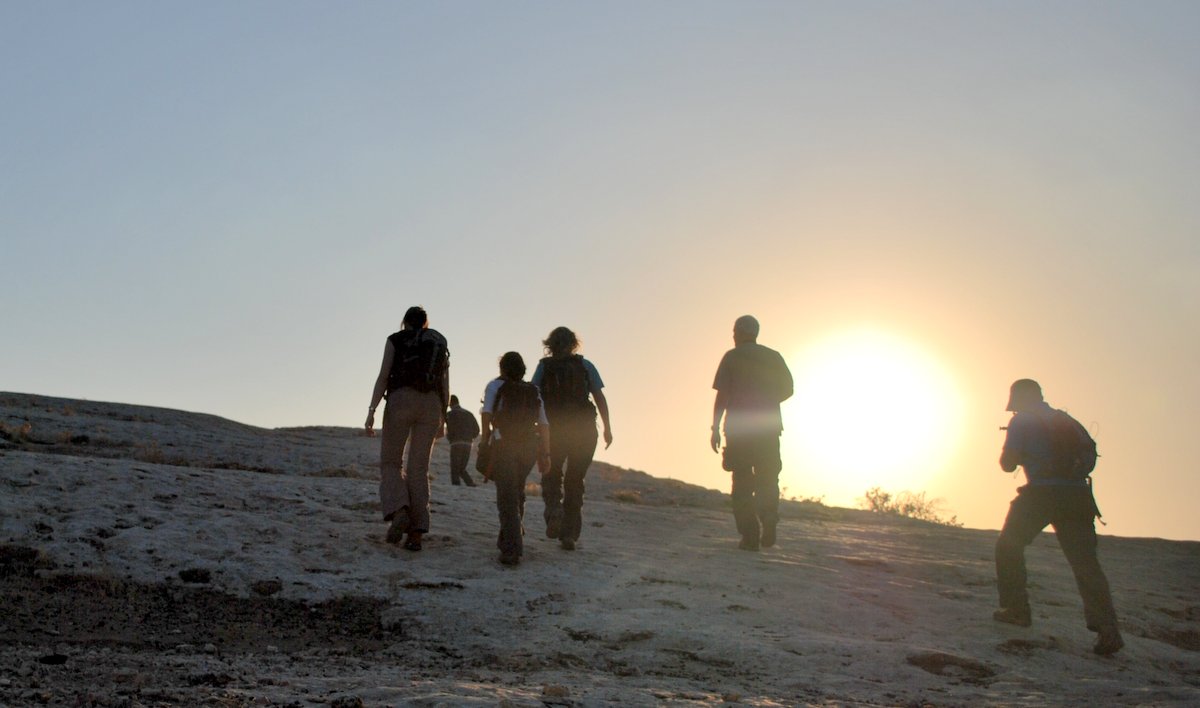 walking toward the sun